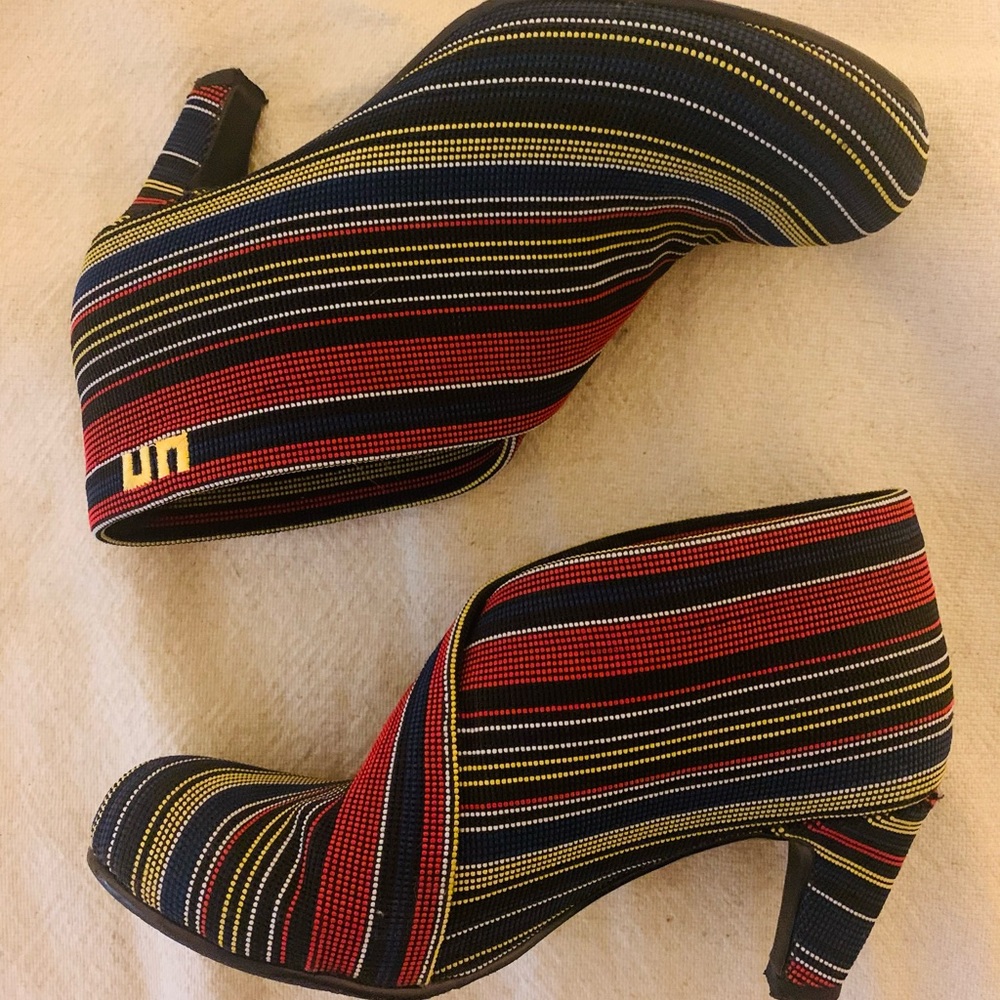 United Nude UN-FOLD MID Mondrian Primary Color Heel